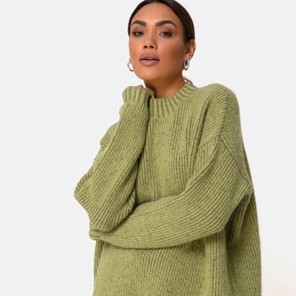 Oversized High Neck Sweater